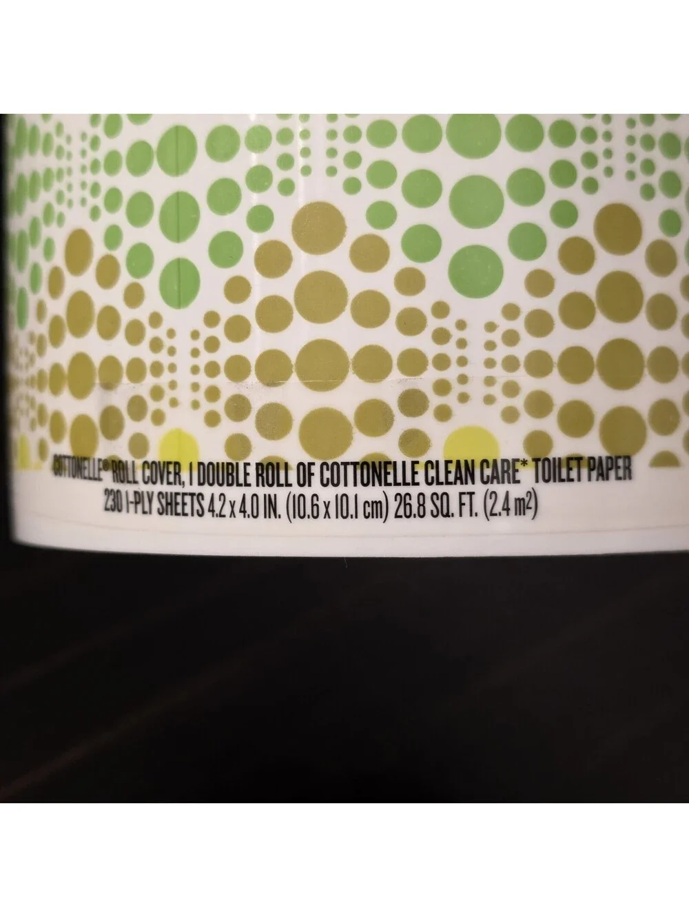 Jonathan Adler Double Roll Cottonelle Toilet Paper Container Green Dots New